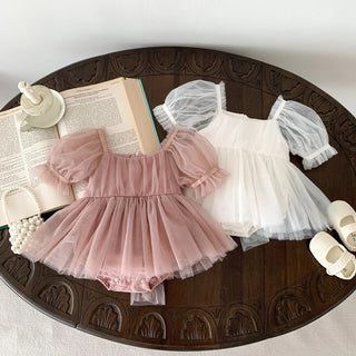 Puff Sleeve Tulle Dress - RYAN AND REMI