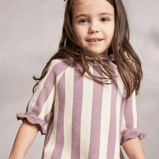 Stripe Cotton Sweater Dress - RYAN AND REMI