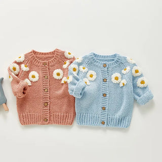 Sunflower Embroidered Cardigan Jacket - RYAN AND REMI