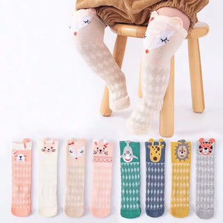 3 Pairs Baby Cotton Thigh High Socks - RYAN AND REMI