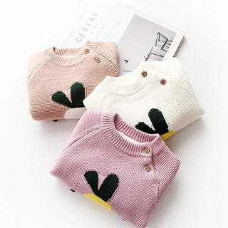 Fur Lining Embroidered Cartoon Pouch Sweater - RYAN AND REMI