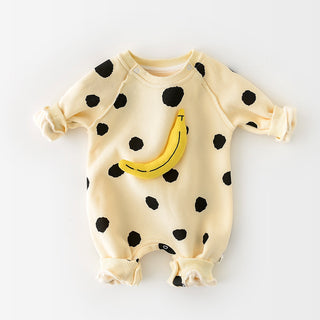 Polka Dot Banana Jumpsuit - RYAN AND REMI