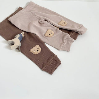 Baby Bear Waffle Leggings - RYAN AND REMI