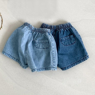 Girls Denim Bloomer Shorts - RYAN AND REMI