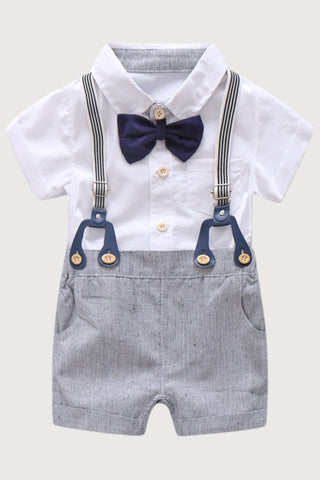 Baby Gents Shorts Suspender Set - RYAN AND REMI