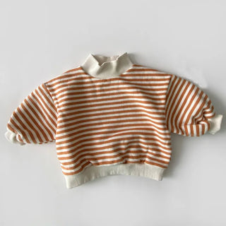 Warm Stripe Turtle Neck Sweater