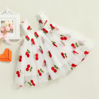 Sleeveless Party Sweet Cherry Dress - RYAN AND REMI