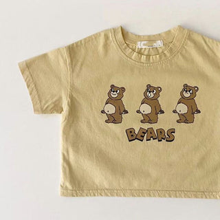 3 Little Bear Print Top - RYAN AND REMI