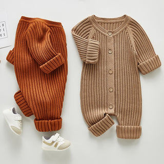 Cozy Long Sleeve Knitted Jumpsuit - RYAN AND REMI