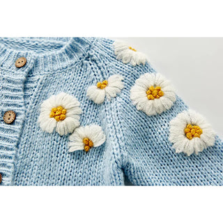 Sunflower Embroidered Cardigan Jacket - RYAN AND REMI