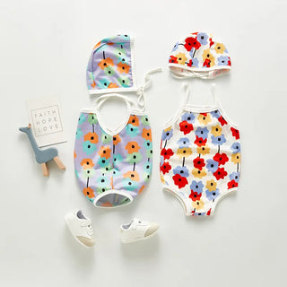 Baby Girl Cute Flower Swimsuit - RYAN AND REMI