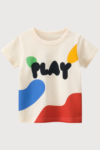 Play Graffiti Print T-Shirt - RYAN AND REMI