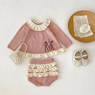 Knit Frill Sweater Set - RYAN AND REMI