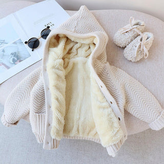 Winter thickened hooded clothes for girls - RYAN AND REMI