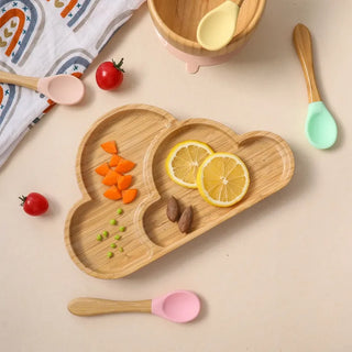 Bamboo Plate Set for Kids - RYAN AND REMI