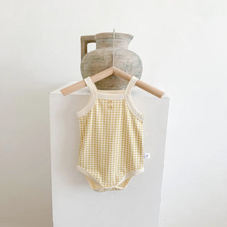 Baby Girl Plaid Camisole Bodysuit - RYAN AND REMI