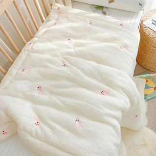 Soft Thick Quilted Blanket Crib Bedding