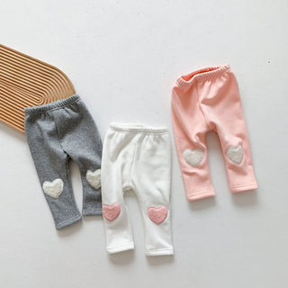 Baby Girl Heart Cotton Pants - RYAN AND REMI