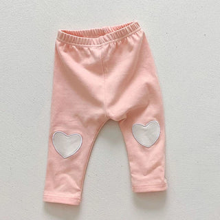 Baby Girl Heart Cotton Pants - RYAN AND REMI