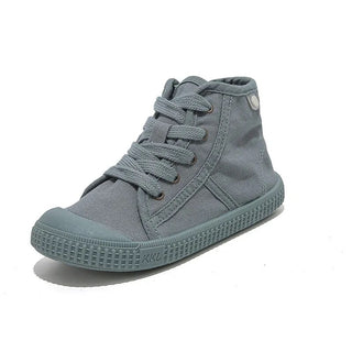 High Top Canvas Lace up Sneakers - RYAN AND REMI