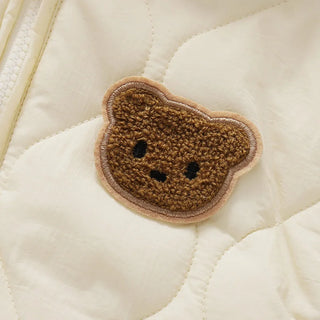 Fleece Bear Hooded Jumpsuit!