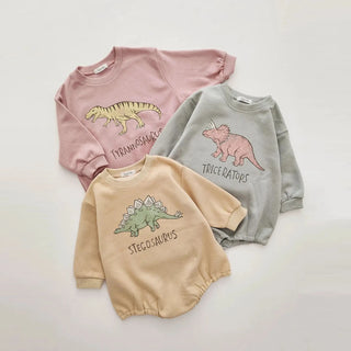 Dinosaur Long Sleeve Sweatshirt Bodysuit - RYAN AND REMI