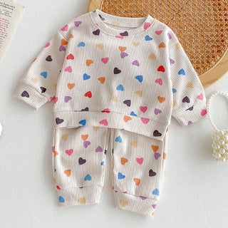 Colorful Hearts Jogger Set