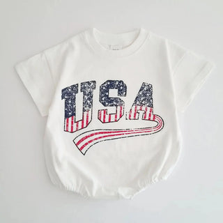 Grunge Style USA Bodysuit - RYAN AND REMI