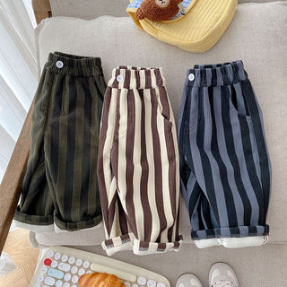 Stripe Boys Trousers - RYAN AND REMI