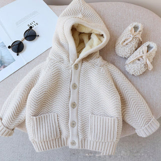 Winter thickened hooded clothes for girls - RYAN AND REMI