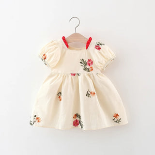 Embroidered Floral Cotton Dress