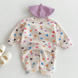 Colorful Hearts Jogger Set