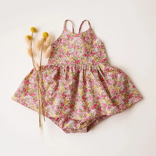 Summer Backless Floral Baby Girl Dress - RYAN AND REMI