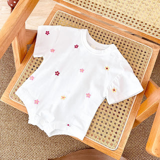 Floral Print Cotton Bodysuit