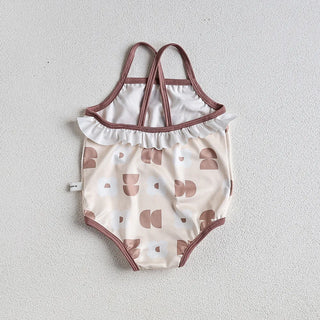 Baby Girls Floral Bandage Swimsuit With Hat - RYAN AND REMI