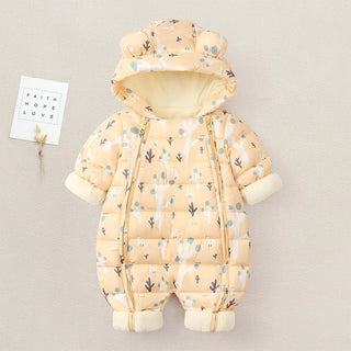 Cartoon Waterproof Hooded Romper With Boots