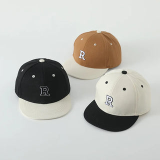 Letter R Peaked Baseball Hat - RYAN AND REMI