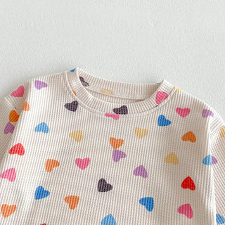 Colorful Hearts Jogger Set