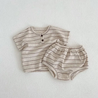 Striped Tee Bloomer Set - RYAN AND REMI