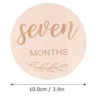 Wooden Baby Monthly Milestone Photo Cards - RYAN AND REMI