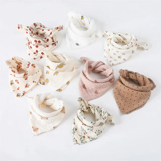 Floral Muslin Burp Cloth Bib - RYAN AND REMI