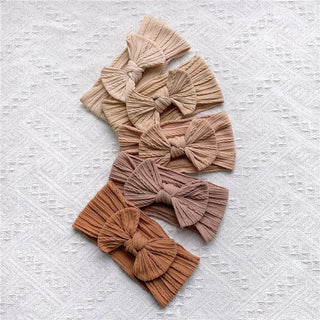 5 Pcs Ribbed Bow Headband - RYAN AND REMI