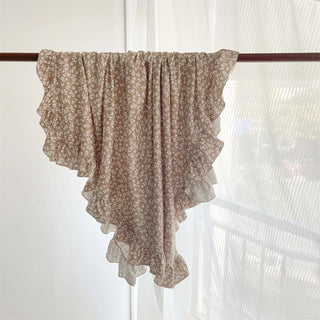 Baby Ruffle Swaddle Blanket