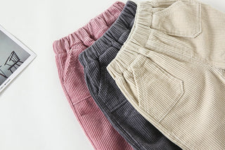 Retro Corduroy Harem Trousers Pants - RYAN AND REMI