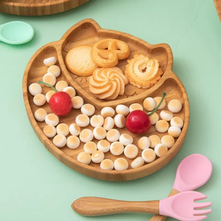 Bamboo Plate Set for Kids - RYAN AND REMI