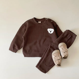 Goose Bear Pattern Patch Jogger Set - RYAN AND REMI