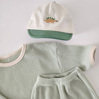 Cool Mint Winter Cotton Waffle Set - RYAN AND REMI