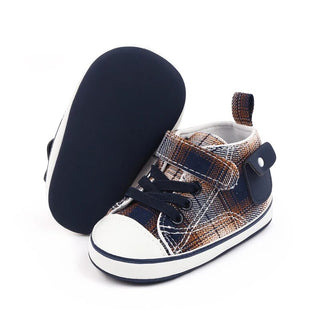 Baby Plaid Canvas Shoes - RYAN AND REMI