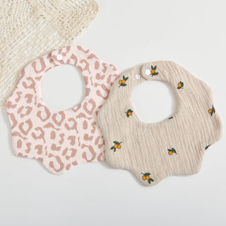 Petal Muslin Cotton Bibs - RYAN AND REMI