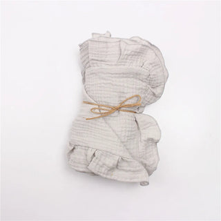 Soft Solid Ruffle Blanket - RYAN AND REMI